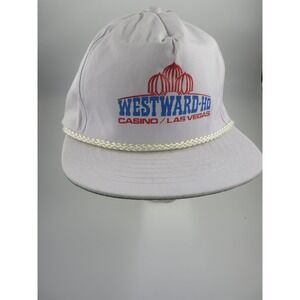 Vtg Westward-Ho Las Vegas Casino Hat Cap All White